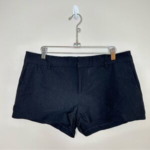 Guess Stretch Fit Dress Shortie Shorts Black 1.5" Inseam Size Large